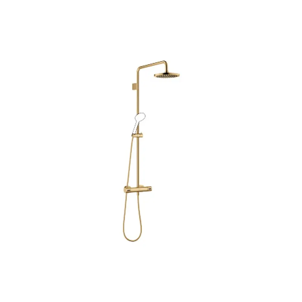 DORNBRACHT Shower Pipe mit Brause-Thermostat SERIENSPEZIFISCH 34459979 Messing gebürstet (23kt Gold), 34459979-28 Galeriebild 1